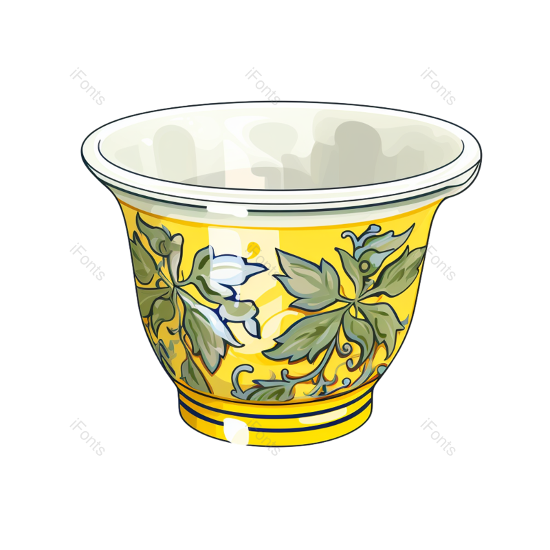 插画图片,唯美元素,瓷器PNG,简单免抠素材